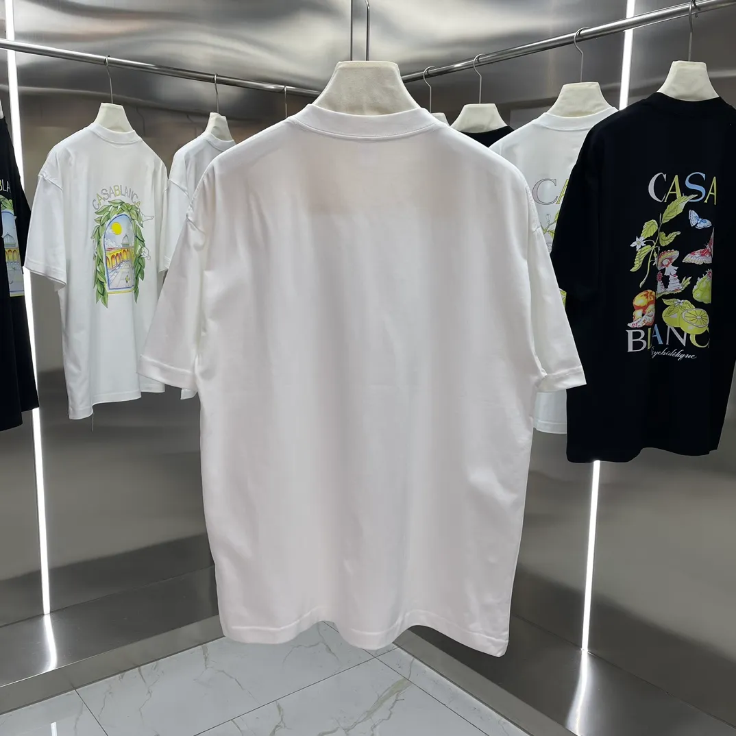 Casablanca Classic Series T ， ， 。 ， Classic ， In Stock ！ ：White Black Size：S M L XL XXL
